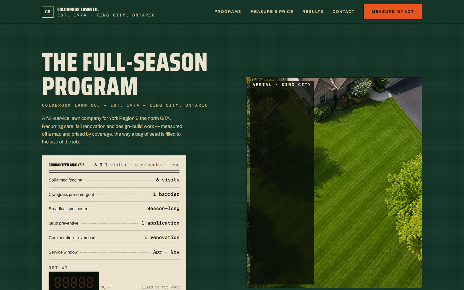 Coldbrook Lawn Co. homepage
